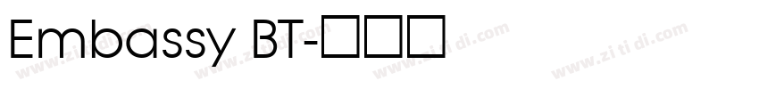 Embassy BT字体转换